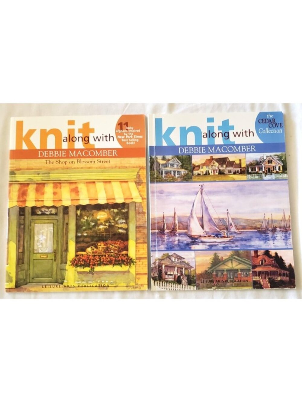 Knit Along With Debbie Macomber Cedar Cove & Shop on Blossom Street  Book Lot